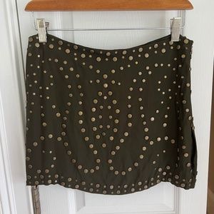 Haute Hippie studded mini skirt